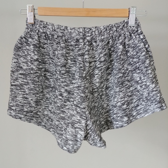 Brandy Melville Remi Shorts Heather Grey Cotton One Size - Picture 9 of 10
